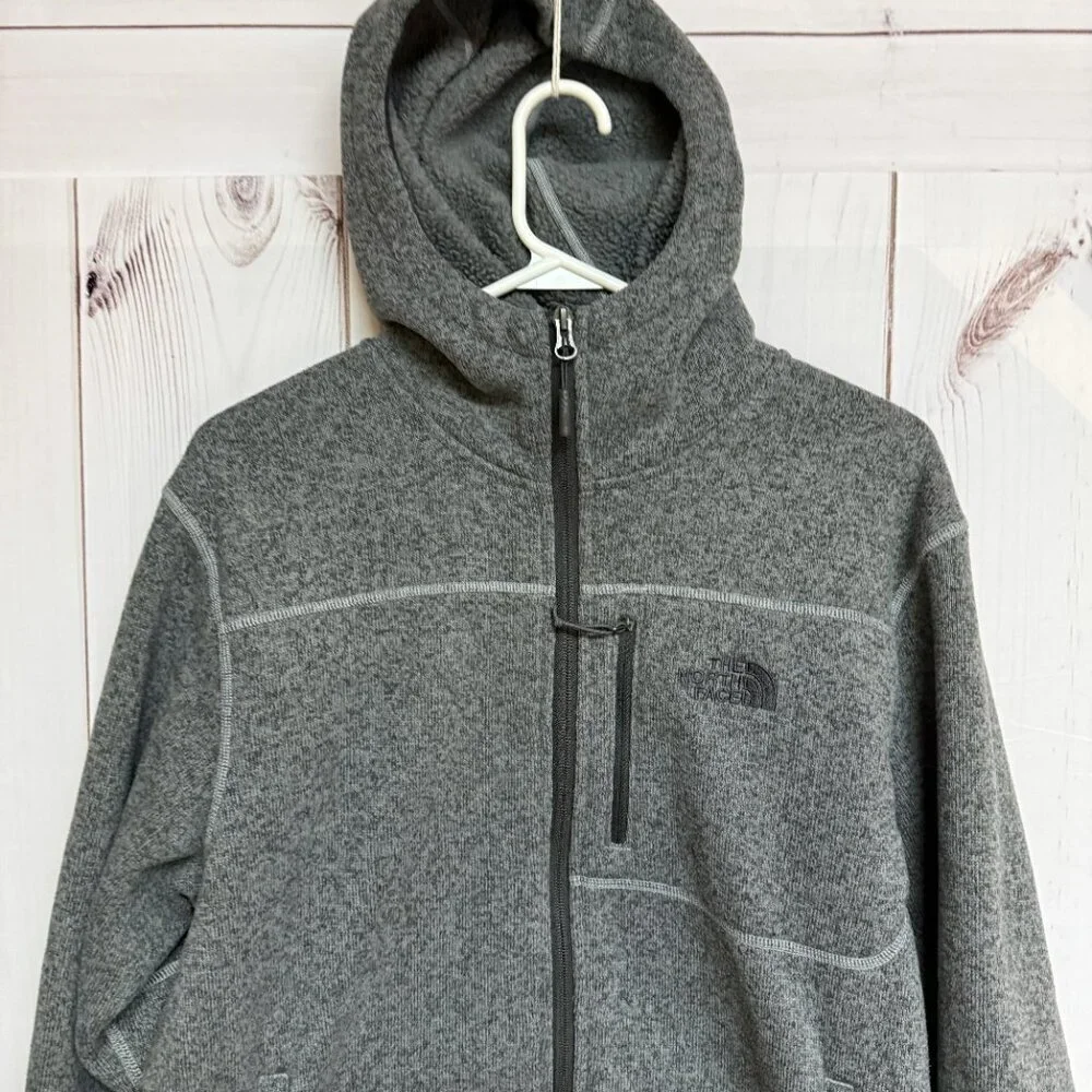 The North Face Gordon Lyons Hoodie Men’s Large Heather‎ Gray EUC